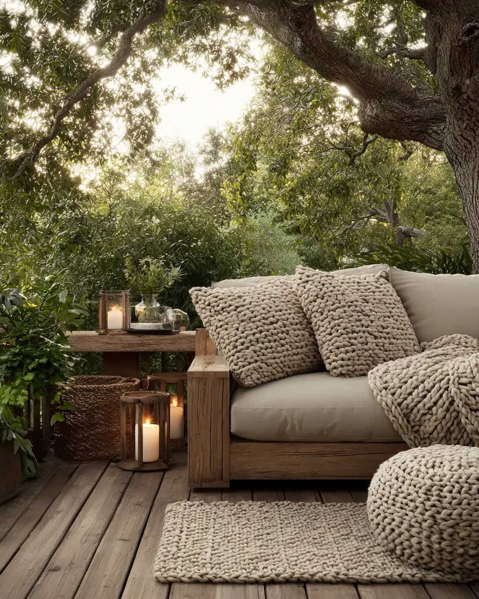 Beige Scandinavian Patio Decor Ideas