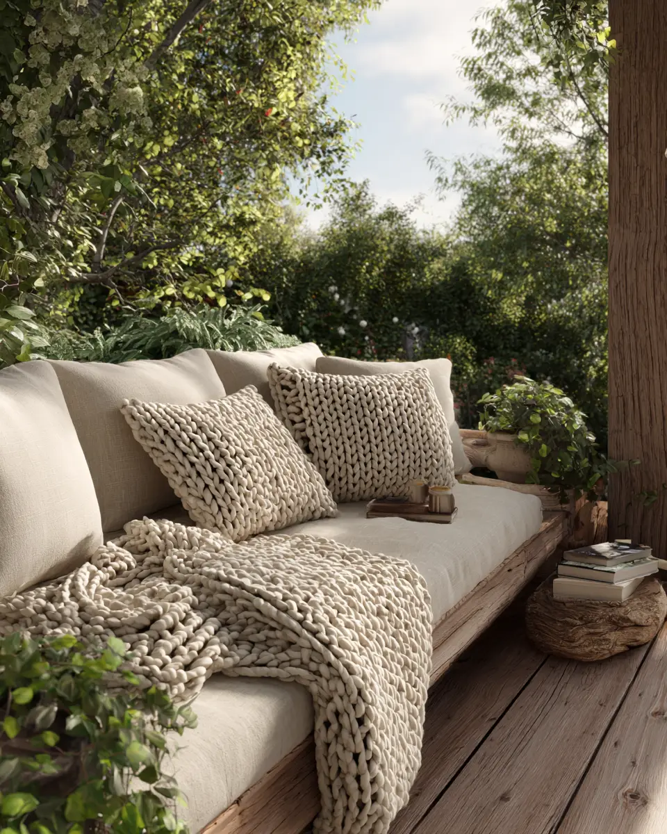 Beige Scandinavian Patio Decor Ideas