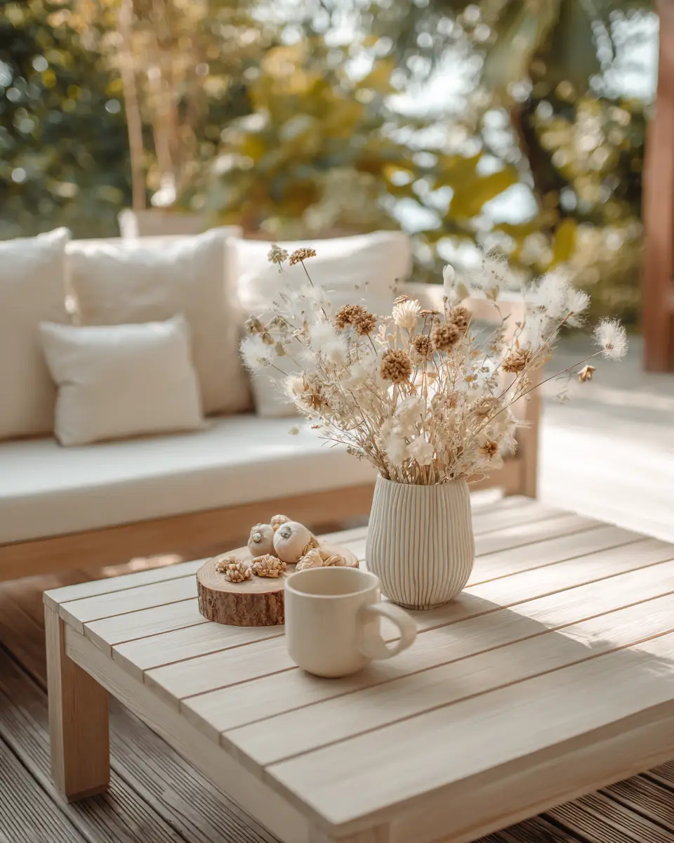Beige Scandinavian Patio Decor Ideas