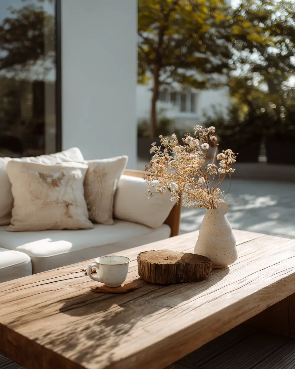 Beige Scandinavian Patio Decor Ideas