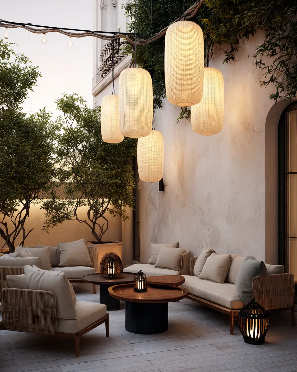 Beige Scandinavian Patio Decor Ideas