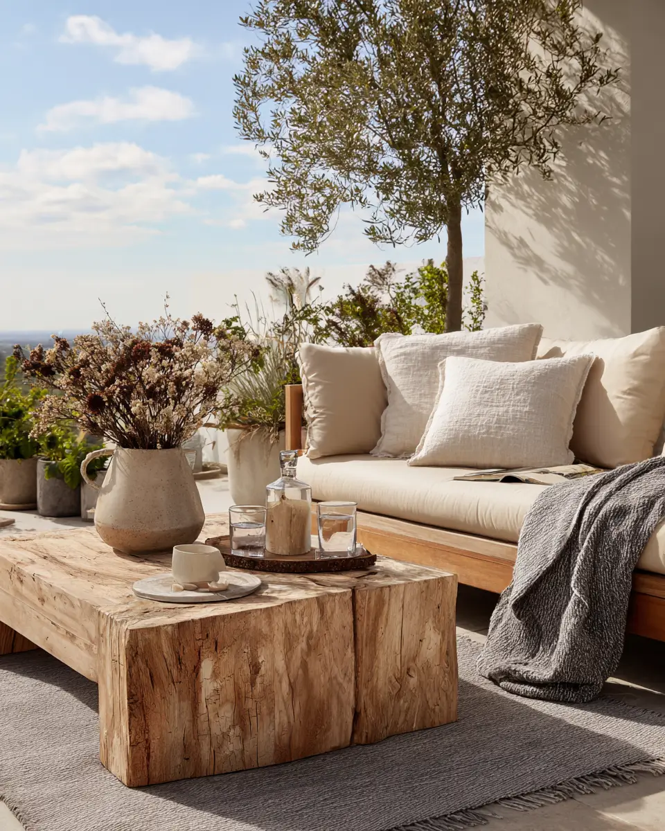 Beige Scandinavian Patio Decor Ideas