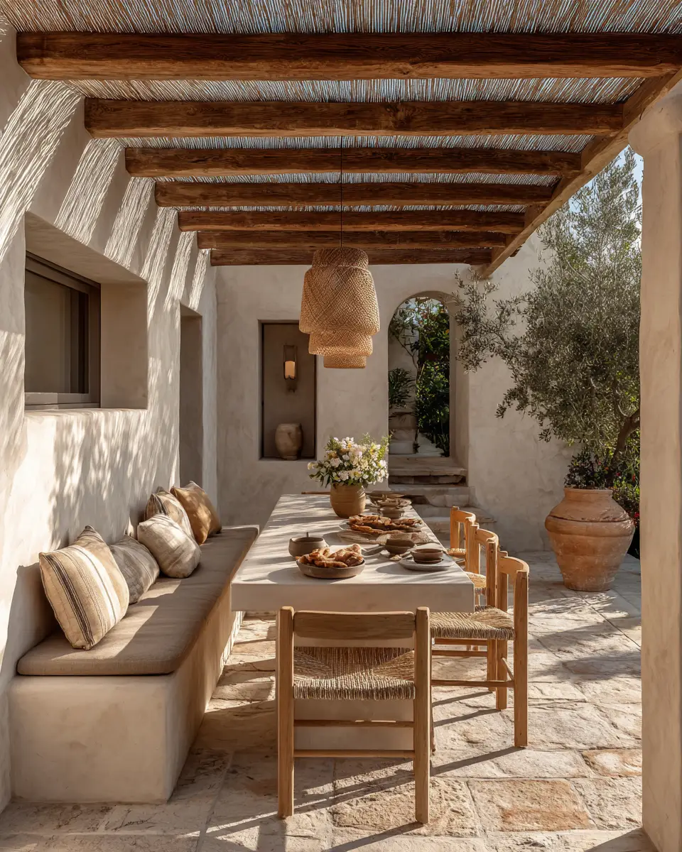 Beige Scandinavian Patio Decor Ideas