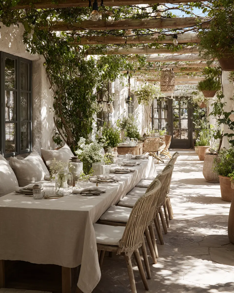 Beige Scandinavian Patio Decor Ideas