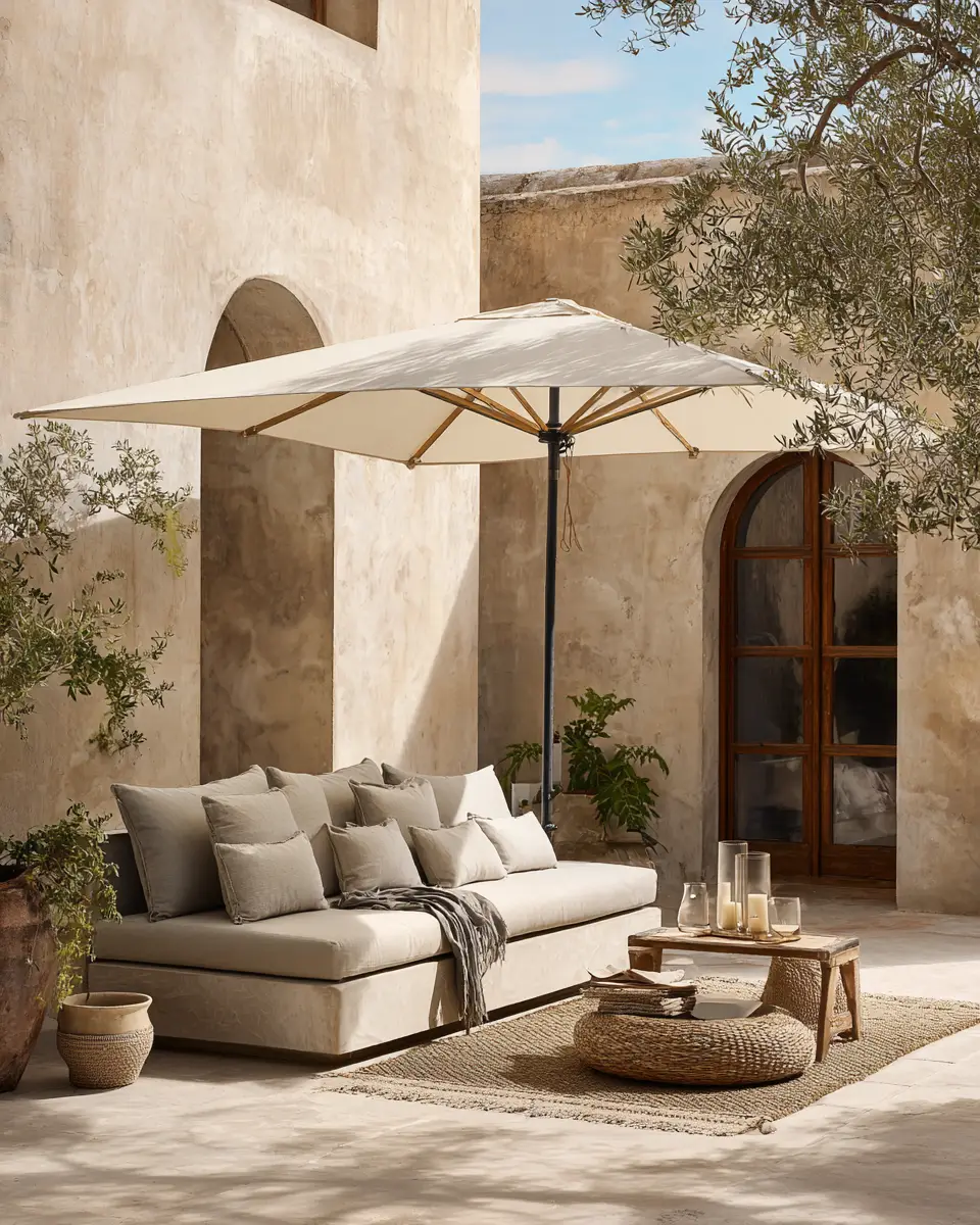 Beige Scandinavian Patio Decor Ideas