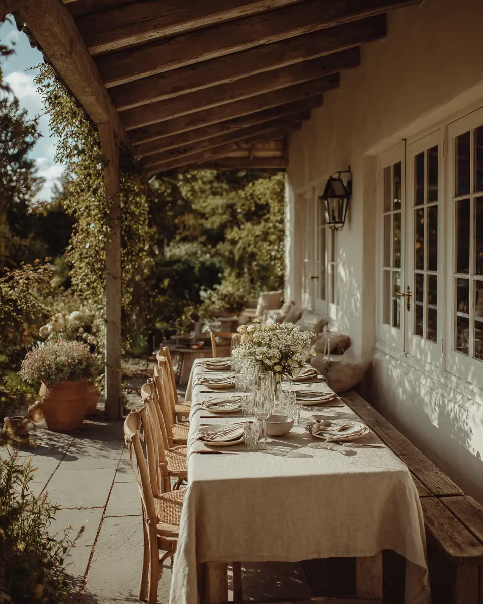 Beige Scandinavian Patio Decor Ideas