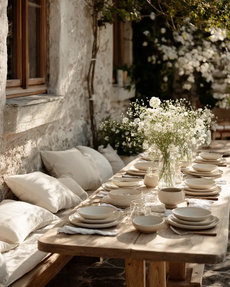 Beige Scandinavian Patio Decor Ideas