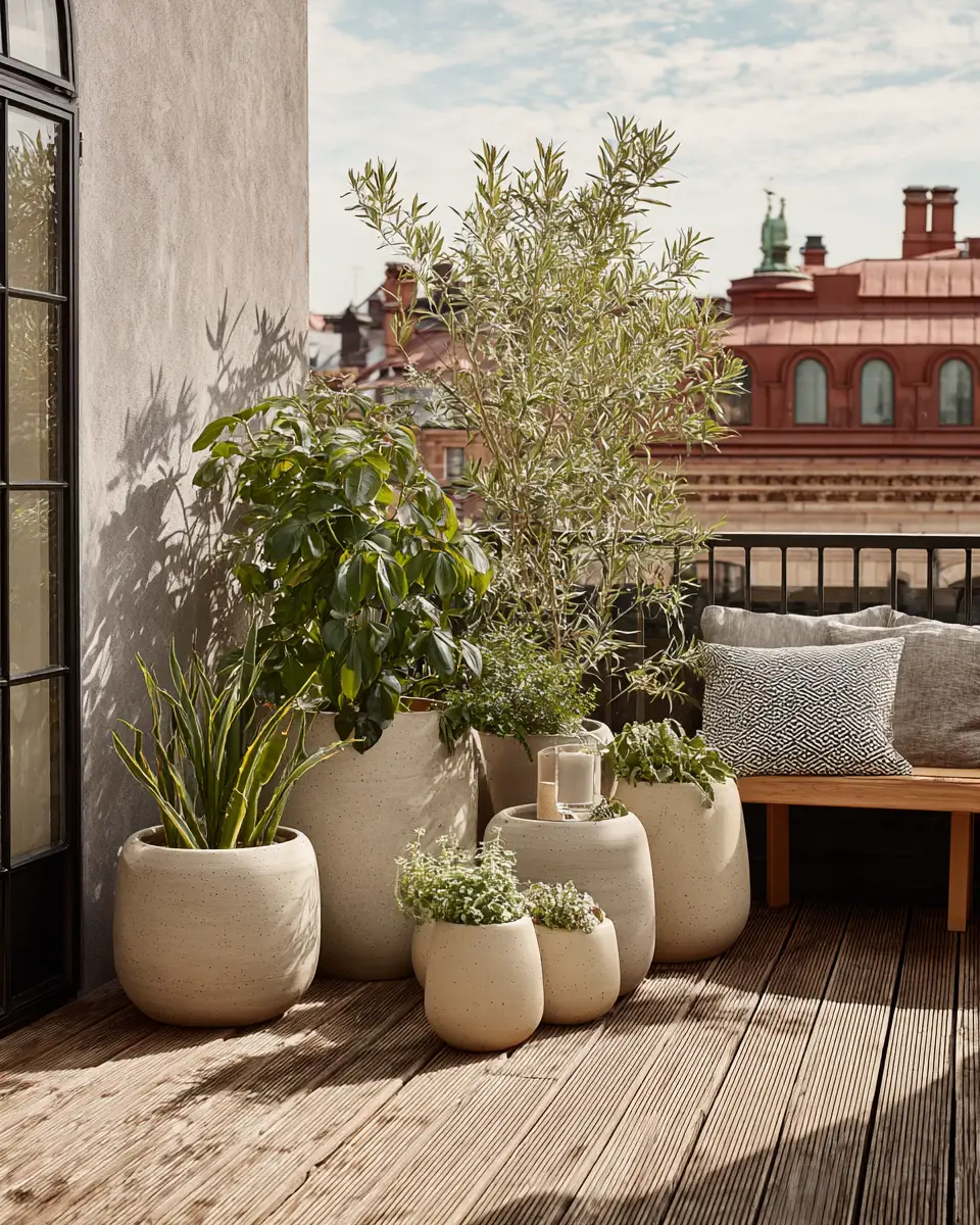 Beige Scandinavian Patio Decor Ideas