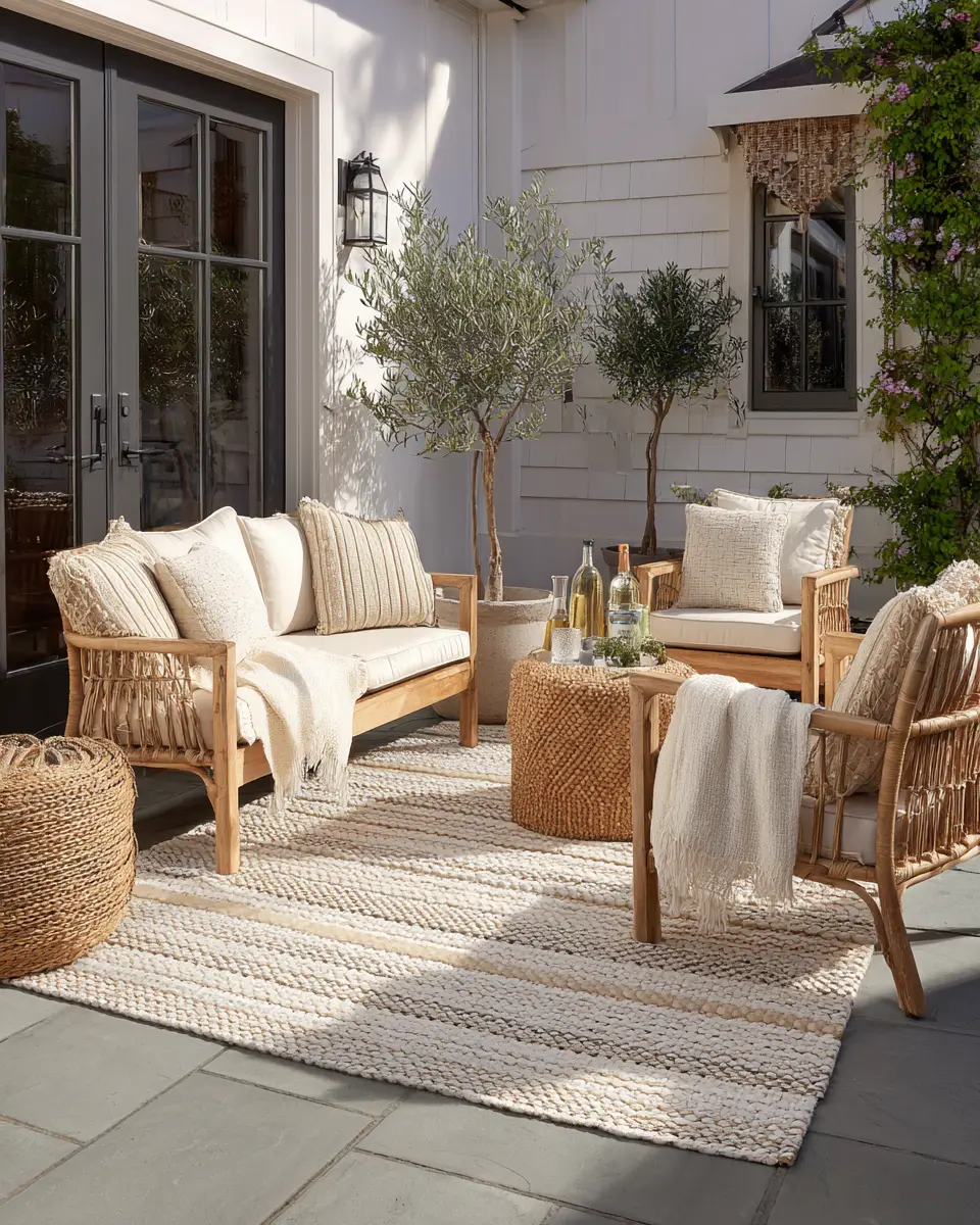 Beige Scandinavian Patio Decor Ideas