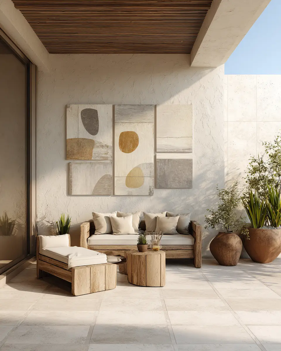 Beige Scandinavian Patio Decor Ideas