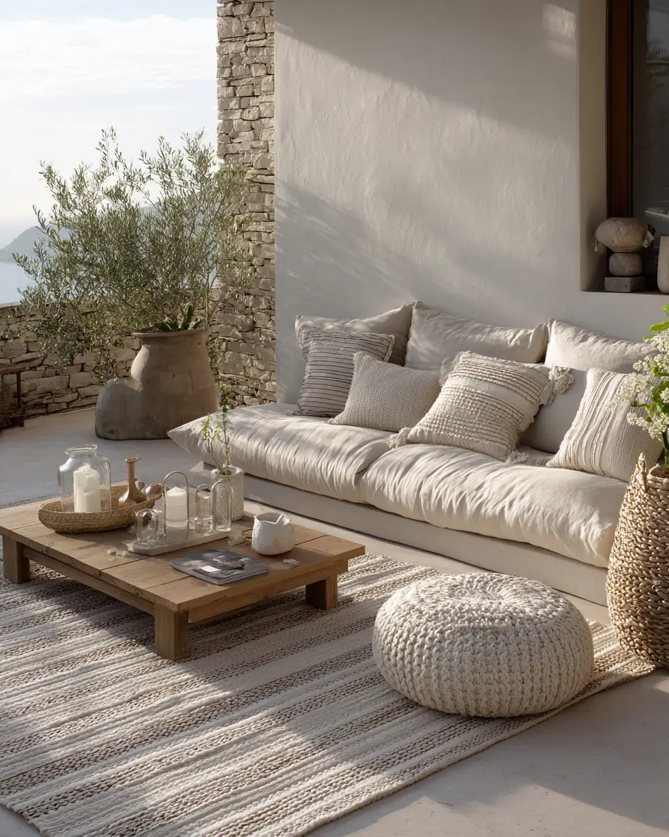 Beige Scandinavian Patio Decor Ideas