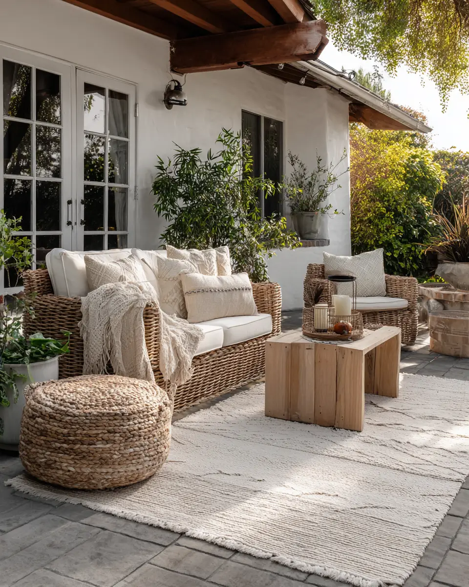 Beige Scandinavian Patio Decor Ideas