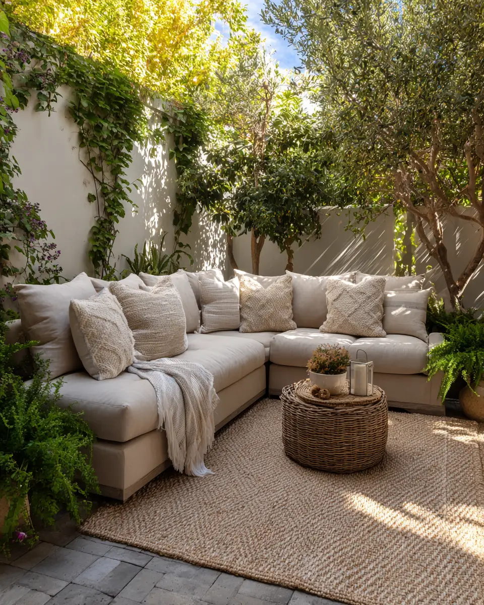 Beige Transitional Patio Decor Ideas