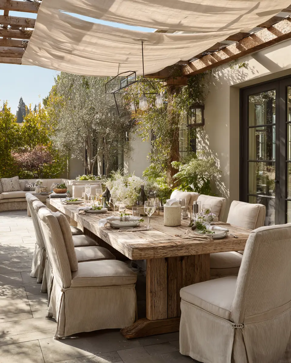 Beige Transitional Patio Decor Ideas