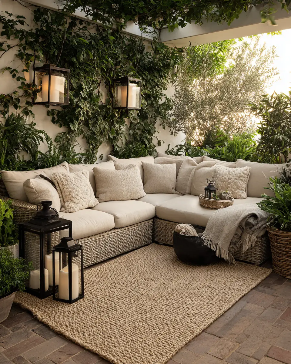 Beige Transitional Patio Decor Ideas
