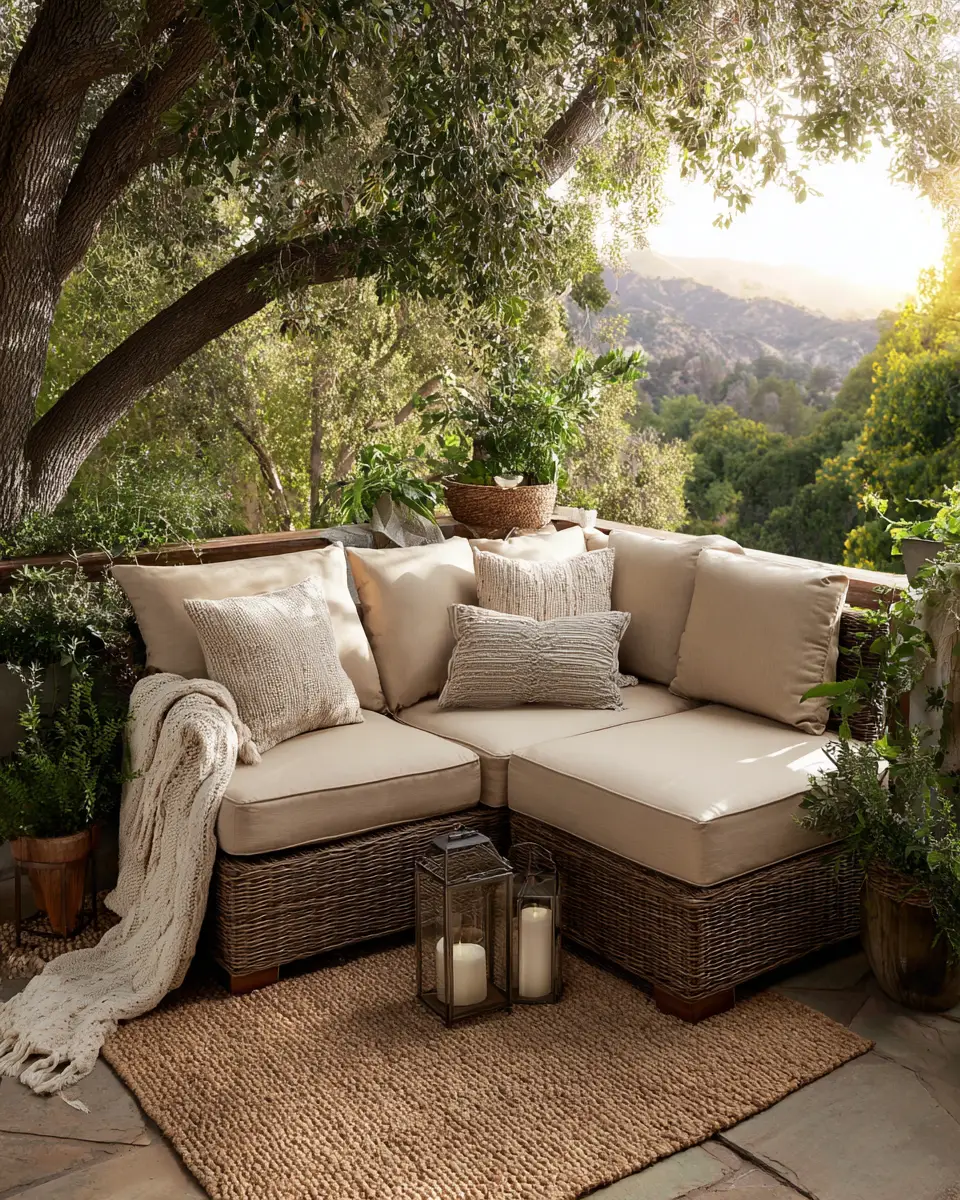Beige Transitional Patio Decor Ideas