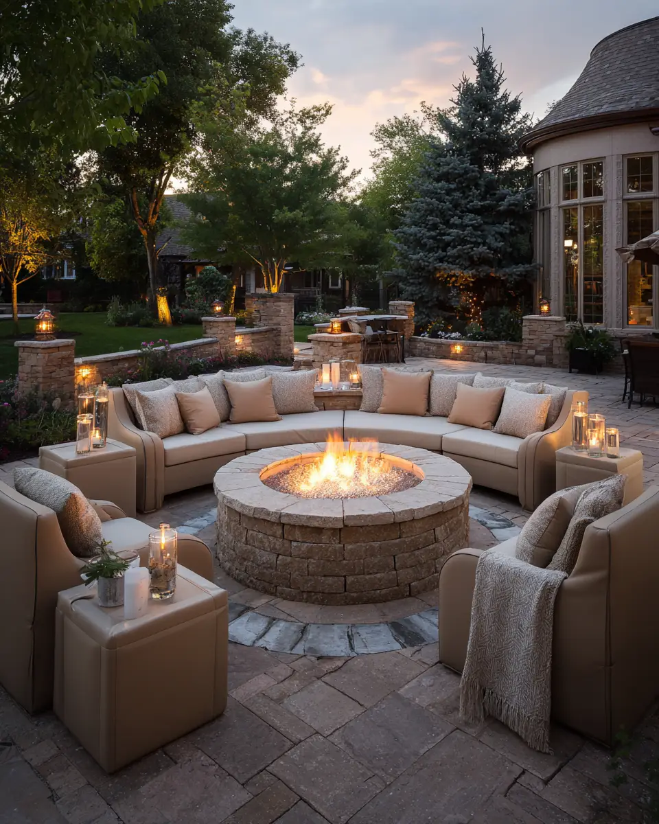 Beige Transitional Patio Decor Ideas