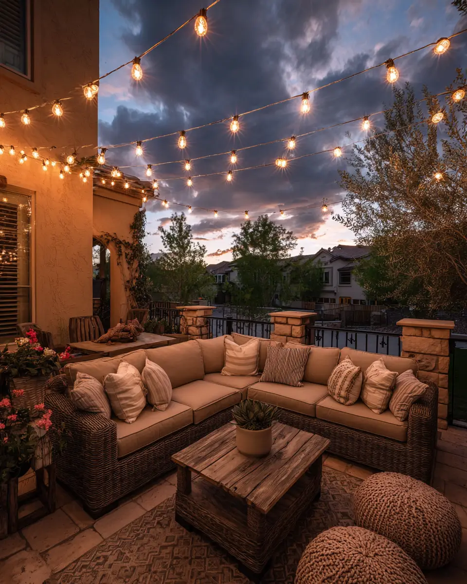 Beige Transitional Patio Decor Ideas