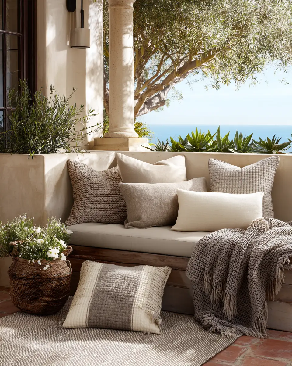 Beige Transitional Patio Decor Ideas