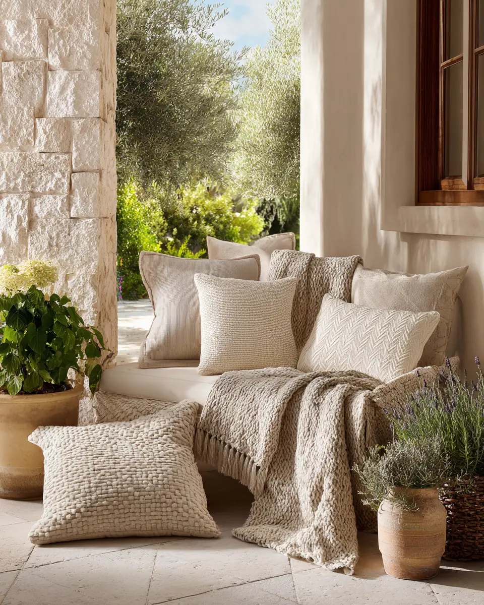 Beige Transitional Patio Decor Ideas