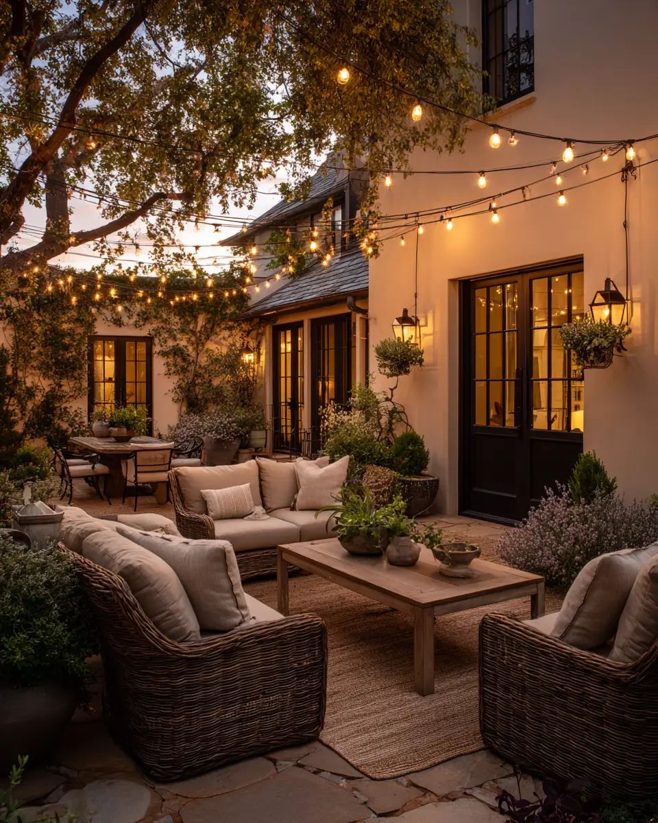 Beige Transitional Patio Decor Ideas
