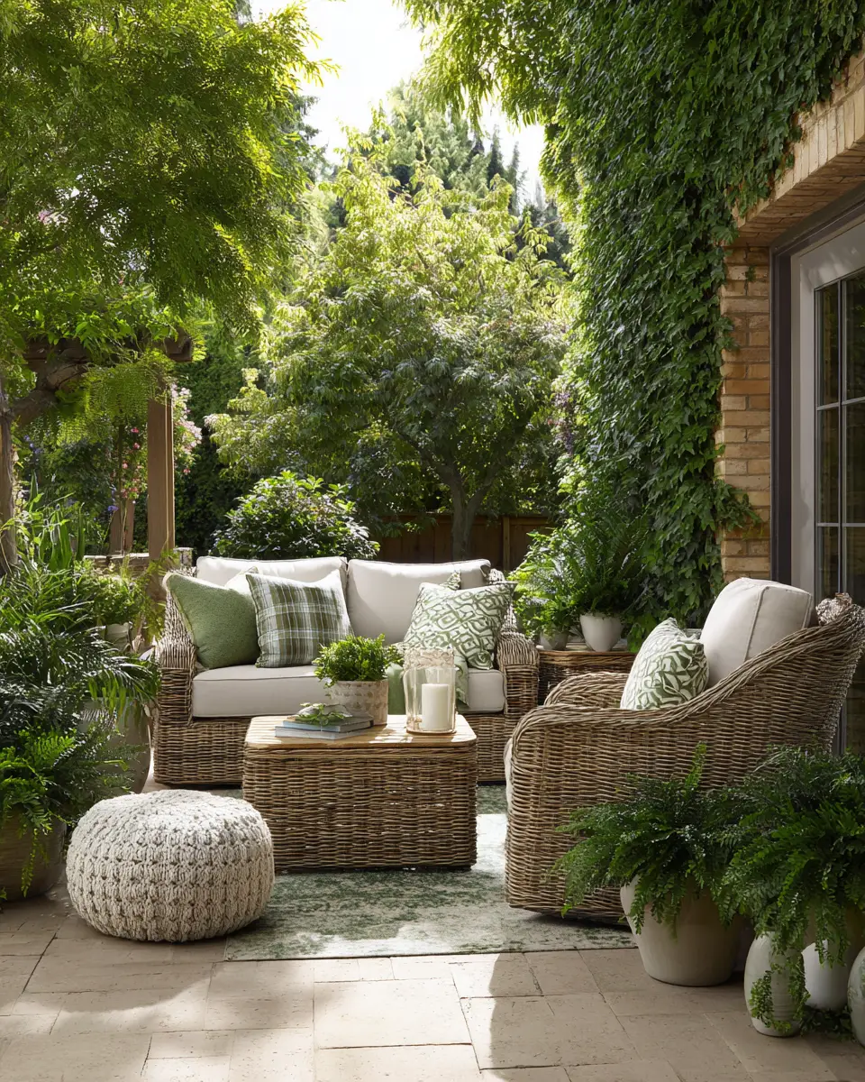 Beige Transitional Patio Decor Ideas
