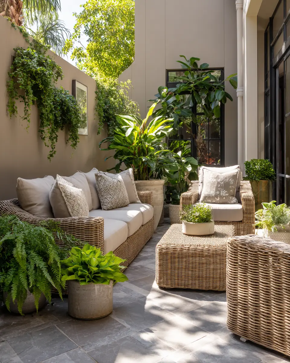 Beige Transitional Patio Decor Ideas