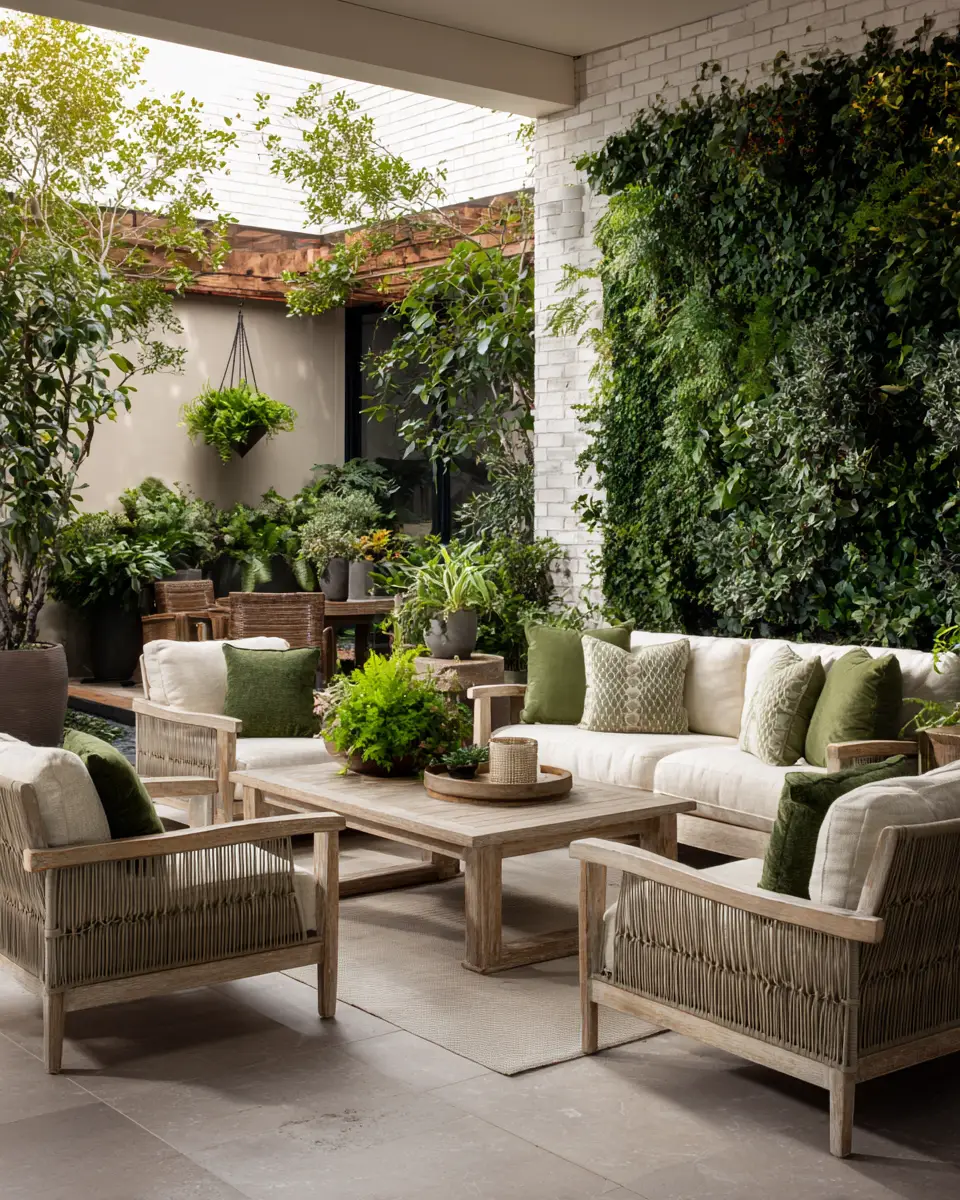 Beige Transitional Patio Decor Ideas