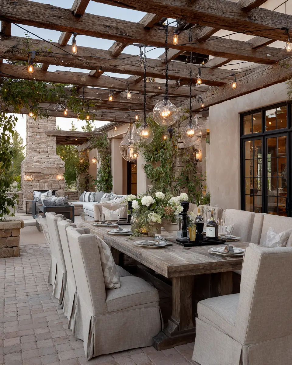 Beige Transitional Patio Decor Ideas