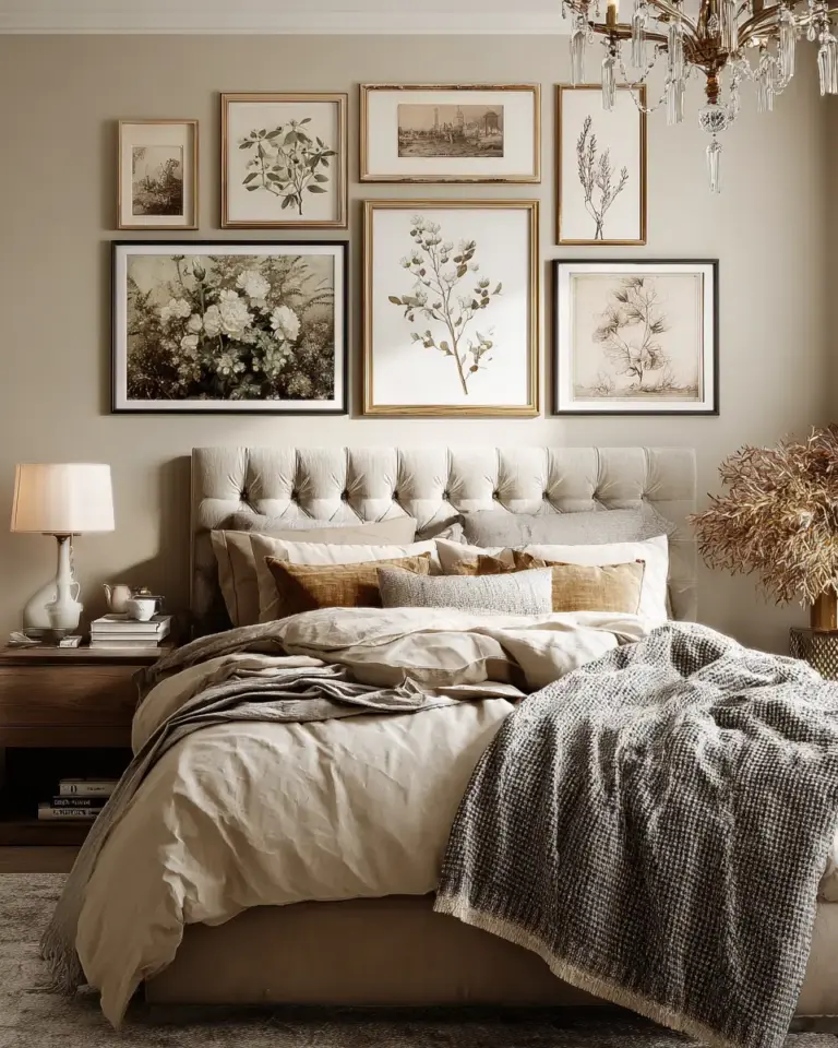 Beige Vintage Bedroom Decor Ideas - Featured