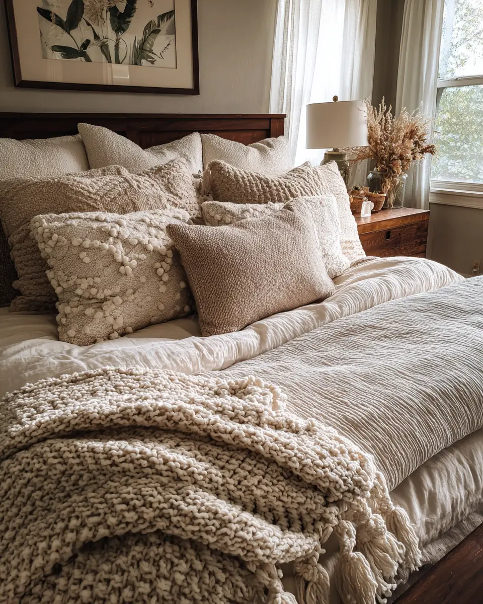 Beige Vintage Bedroom Decor Ideas