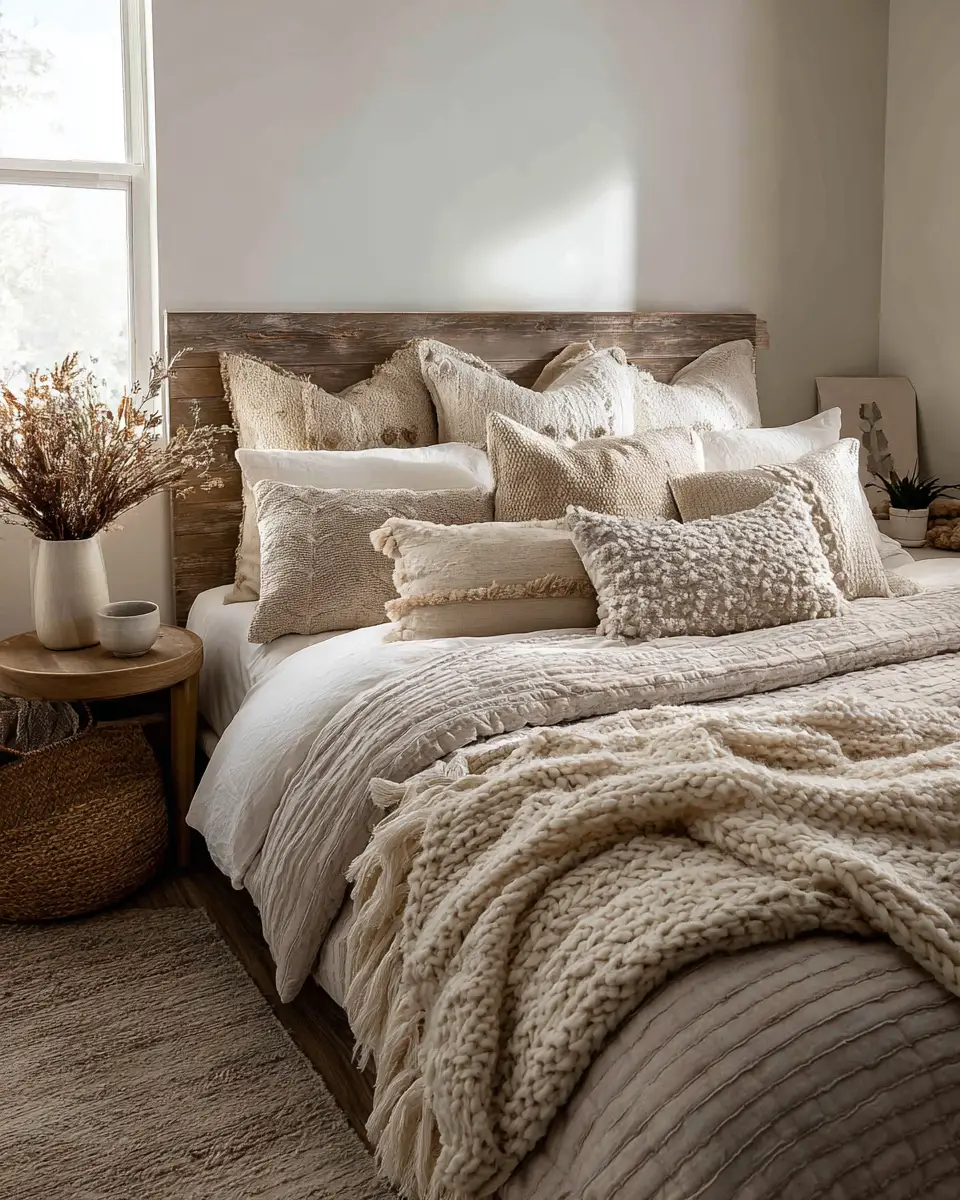 Beige Vintage Bedroom Decor Ideas
