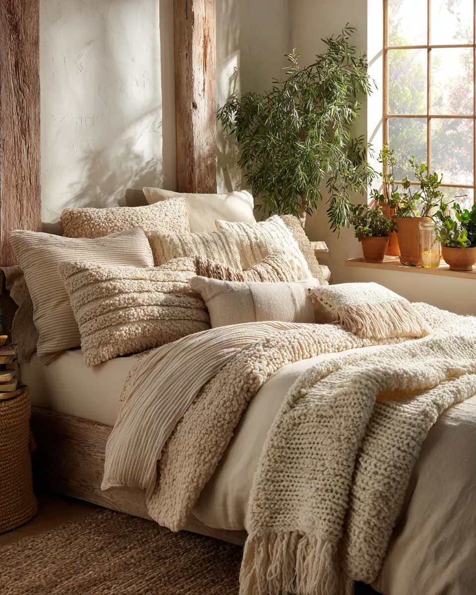 Beige Vintage Bedroom Decor Ideas