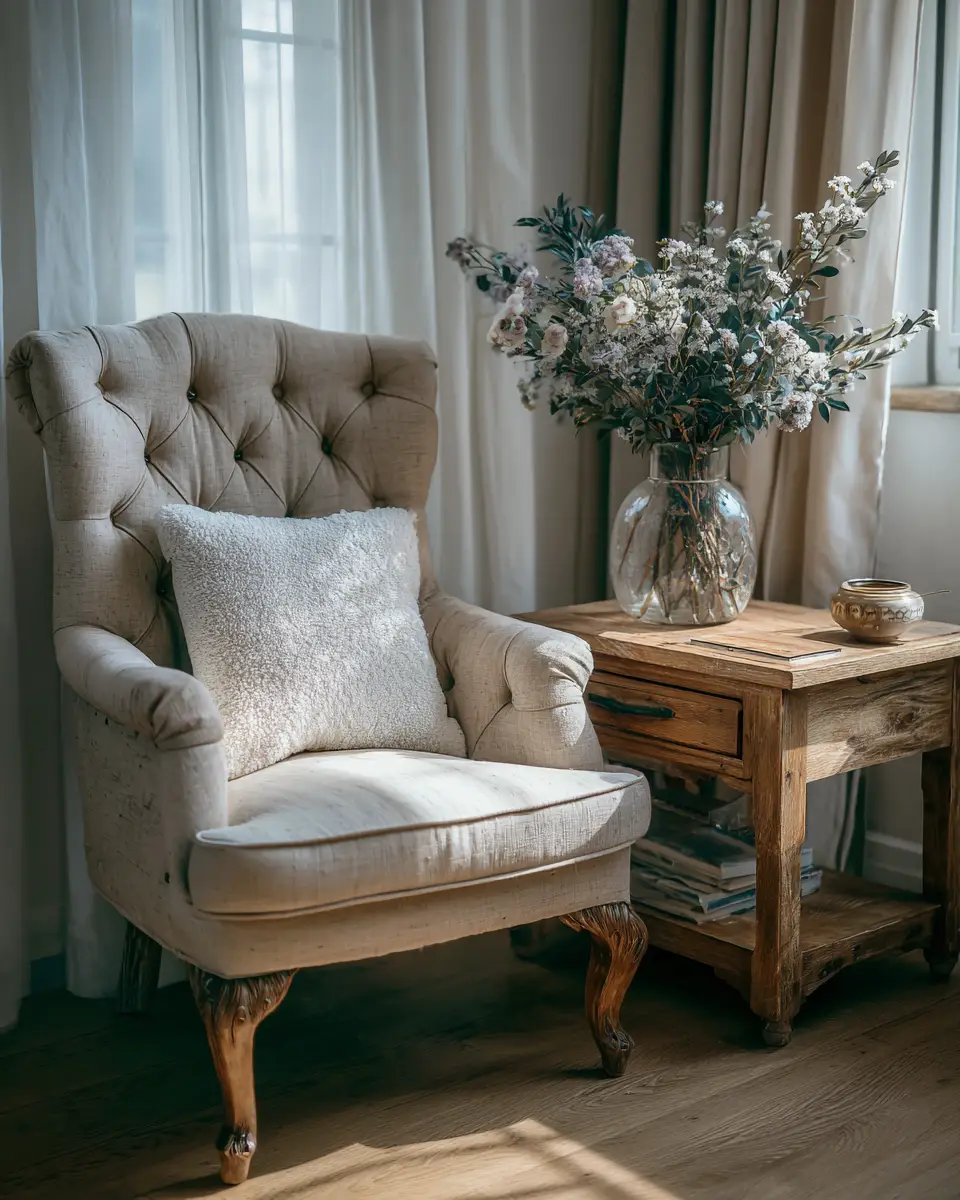 Beige Vintage Home Office Decor Ideas