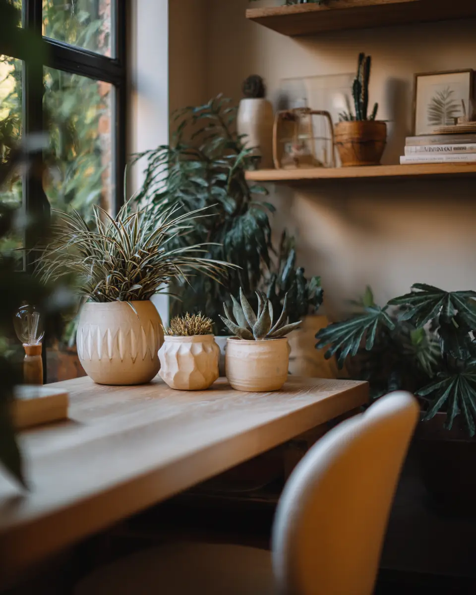 Beige Vintage Home Office Decor Ideas