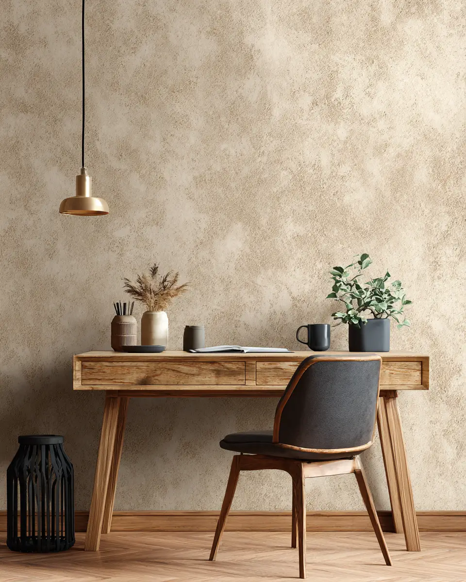 Beige Vintage Home Office Decor Ideas