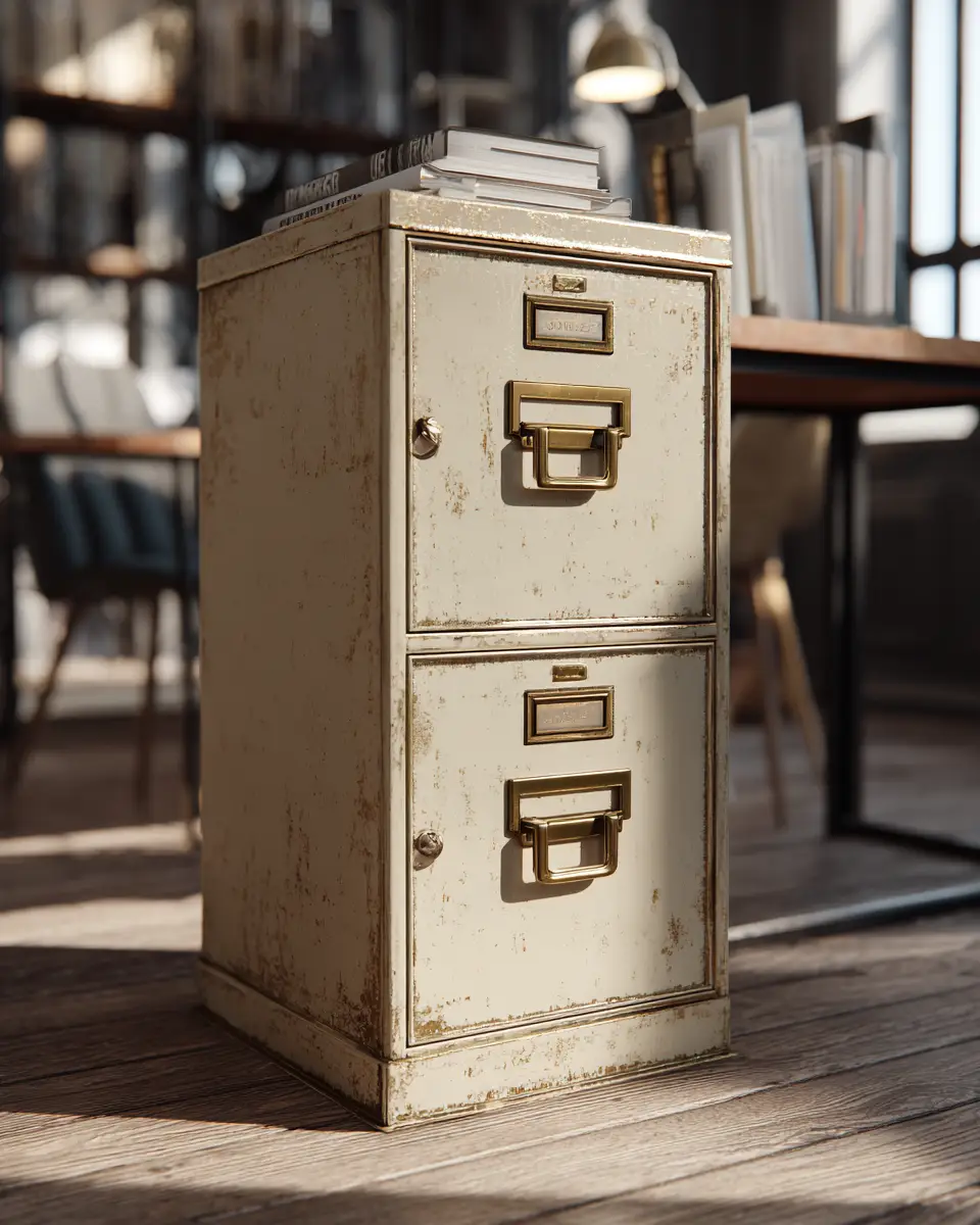 Beige Vintage Home Office Decor Ideas