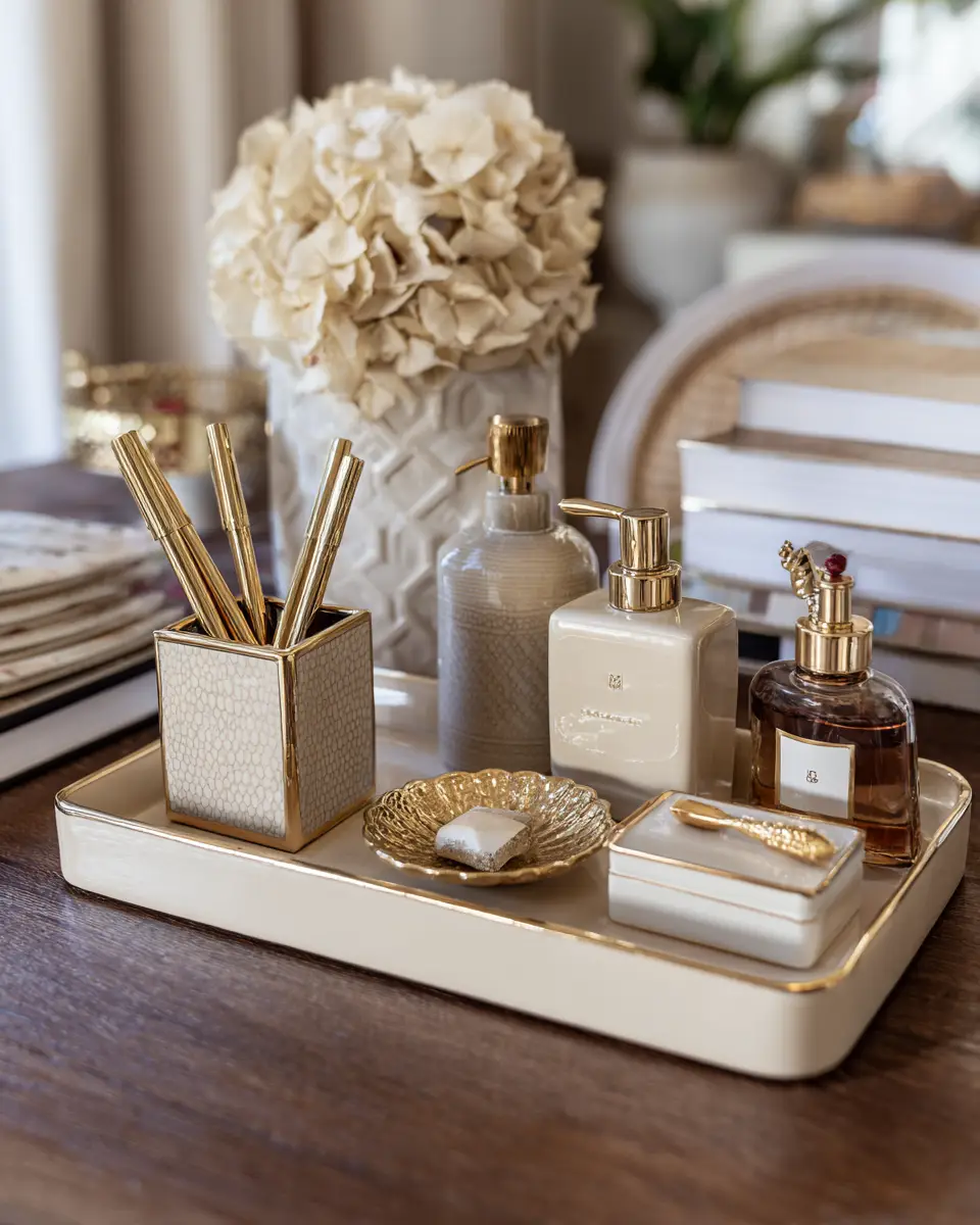 Beige Vintage Home Office Decor Ideas