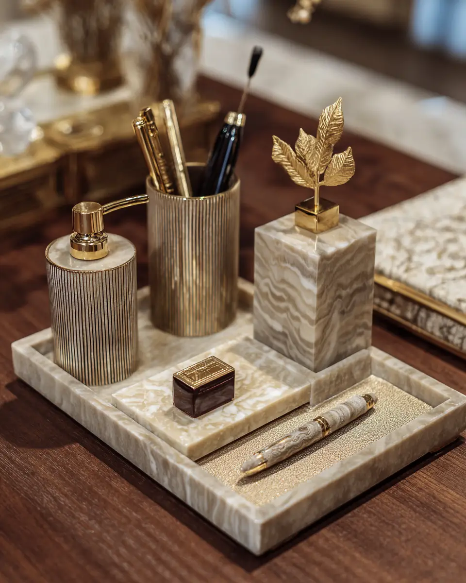 Beige Vintage Home Office Decor Ideas