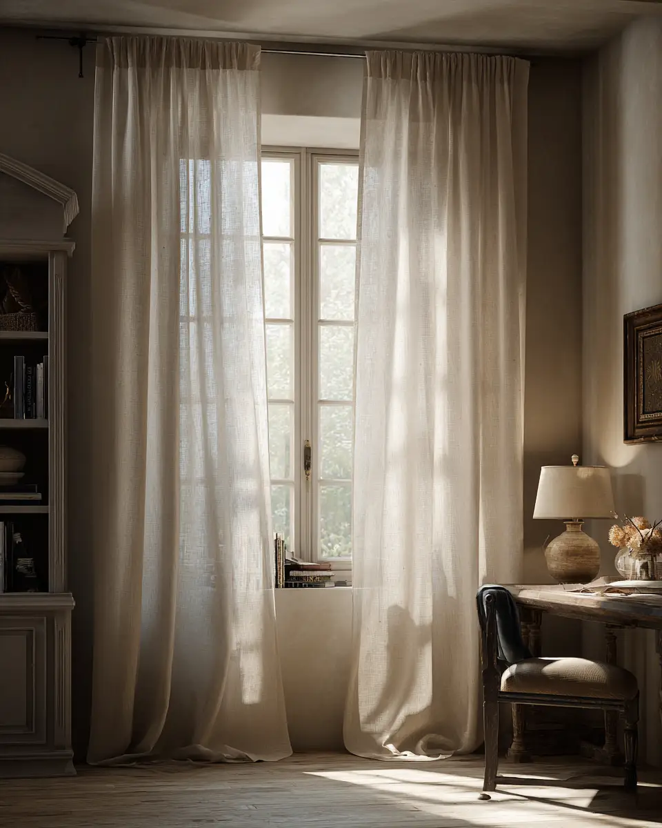 Beige Vintage Home Office Decor Ideas