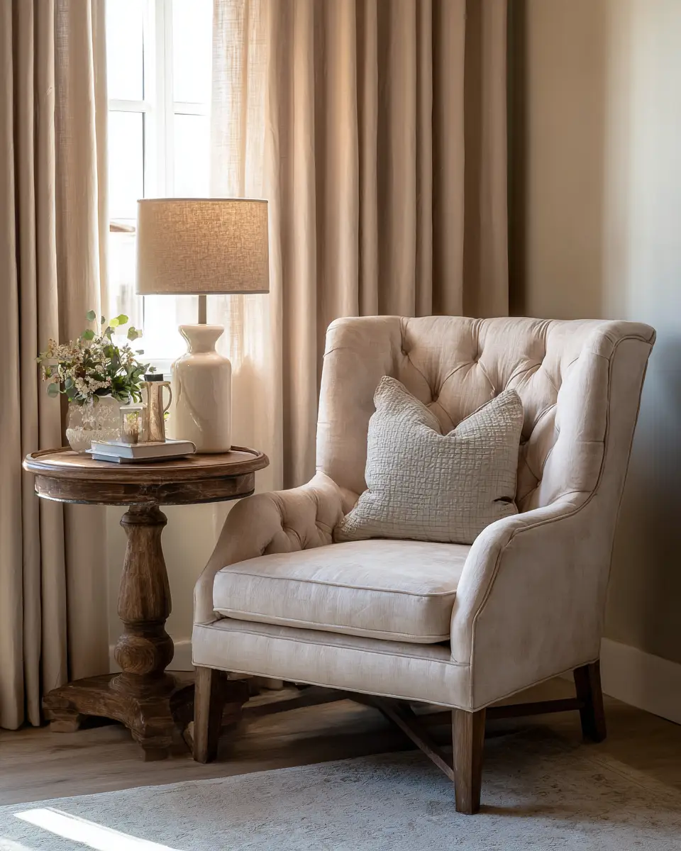 Beige Vintage Home Office Decor Ideas