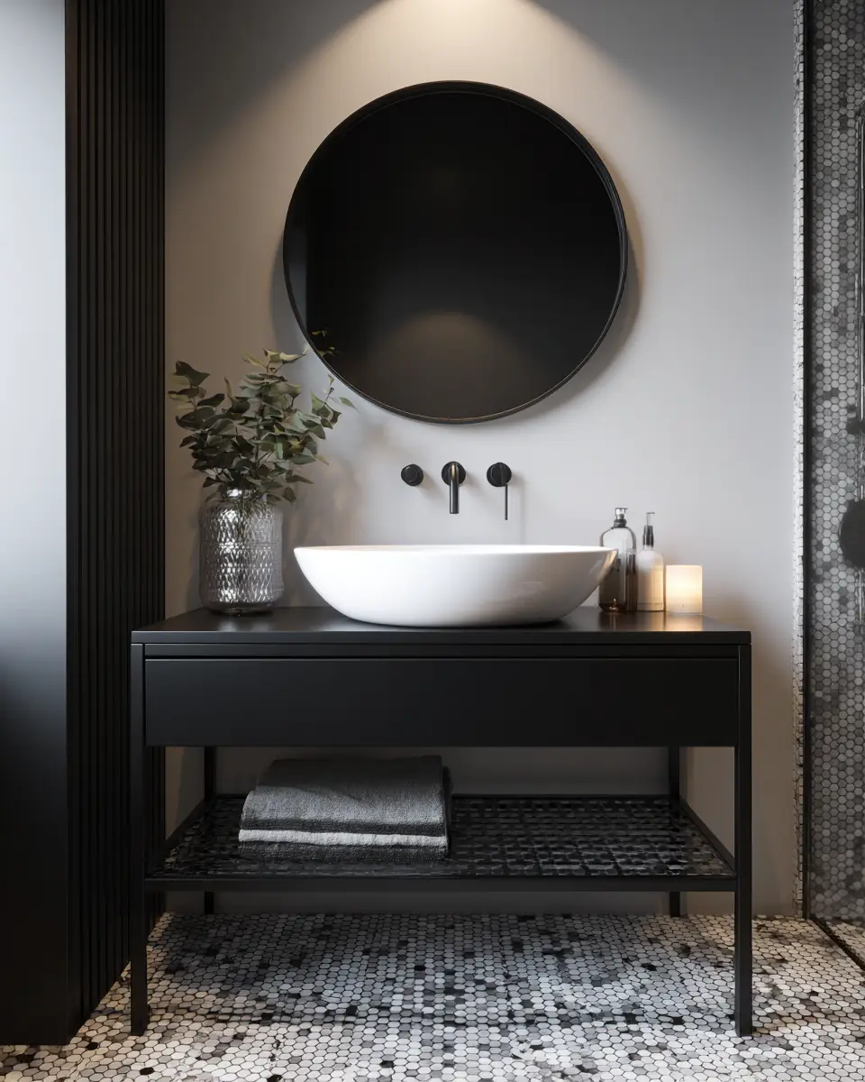 Black And White Bathroom Decor Ideas - Featured