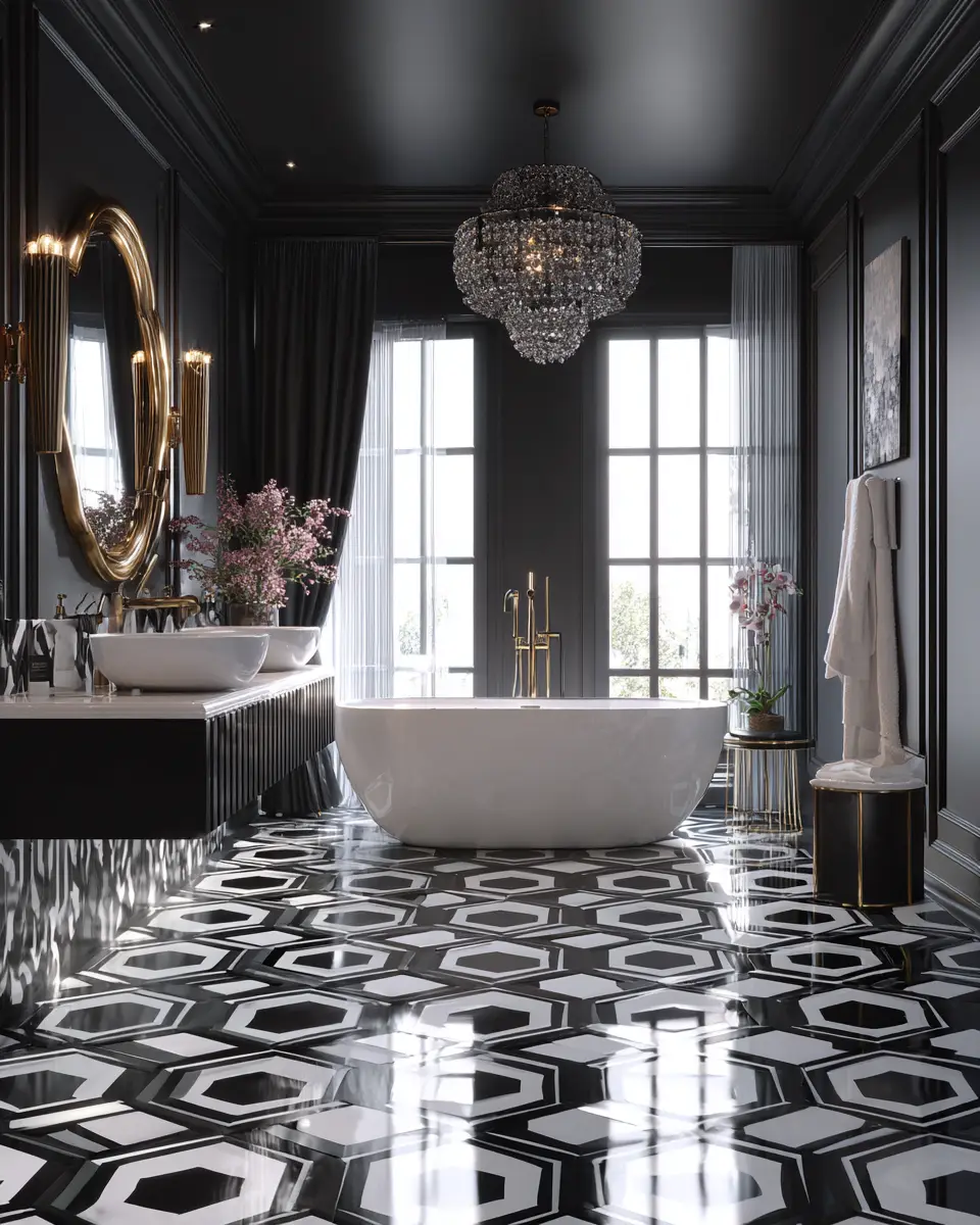 Black And White Bathroom Decor Ideas