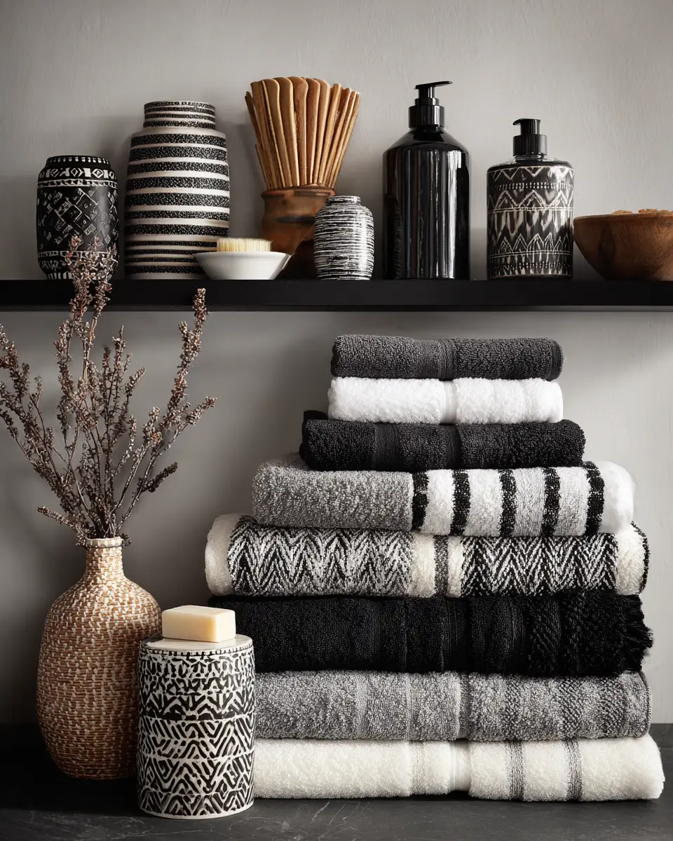 Black And White Bathroom Decor Ideas