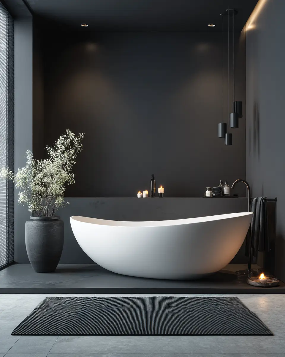 Black And White Bathroom Decor Ideas