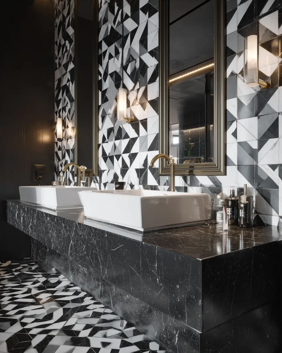Black And White Bathroom Decor Ideas