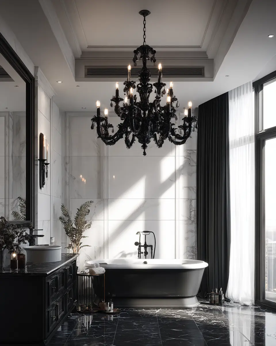 Black And White Bathroom Decor Ideas