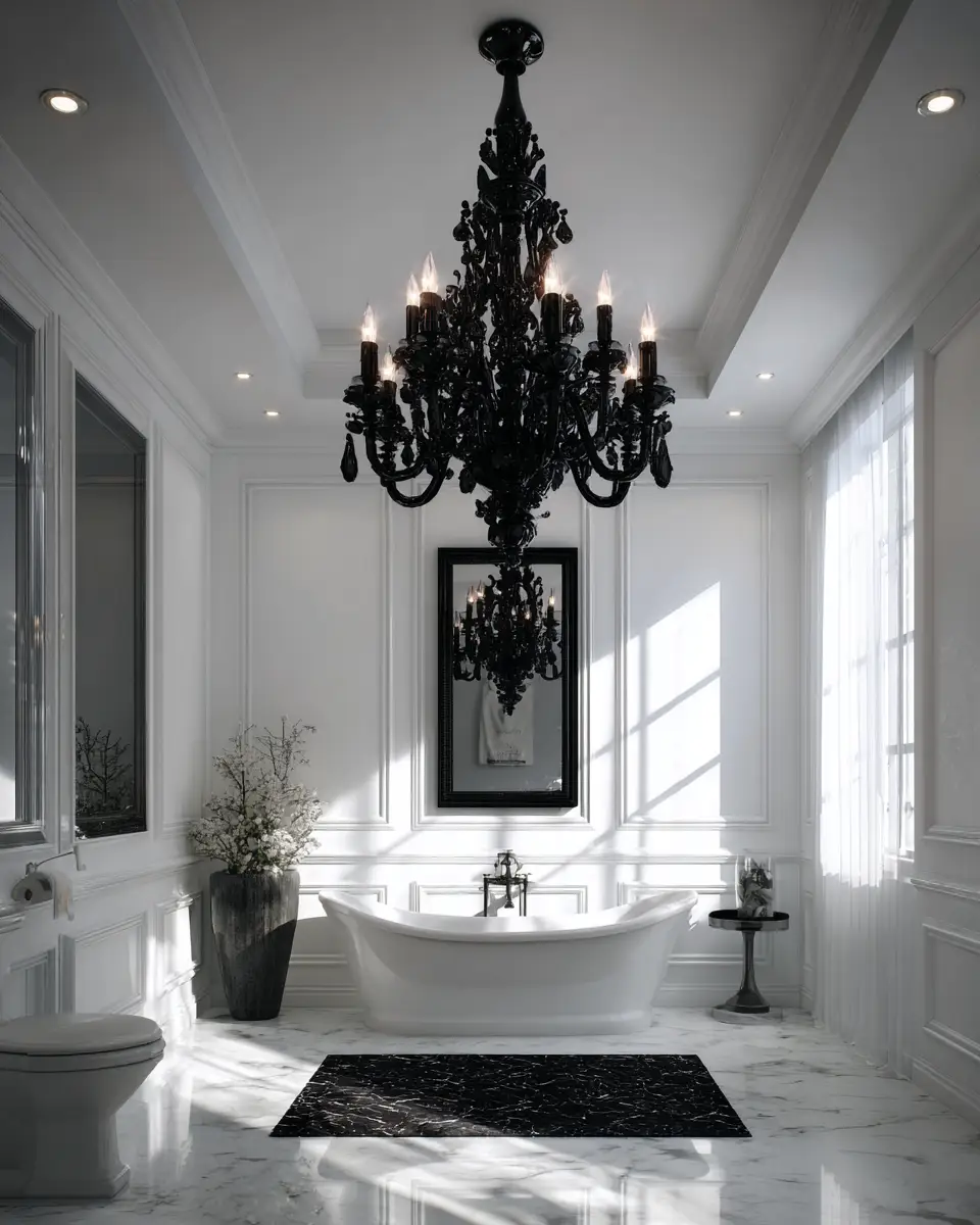Black And White Bathroom Decor Ideas