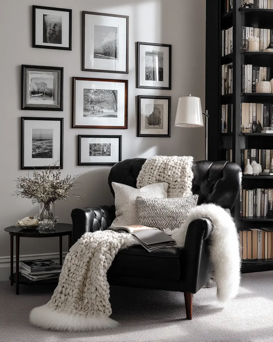 Black And White Home Office Decor Ideas