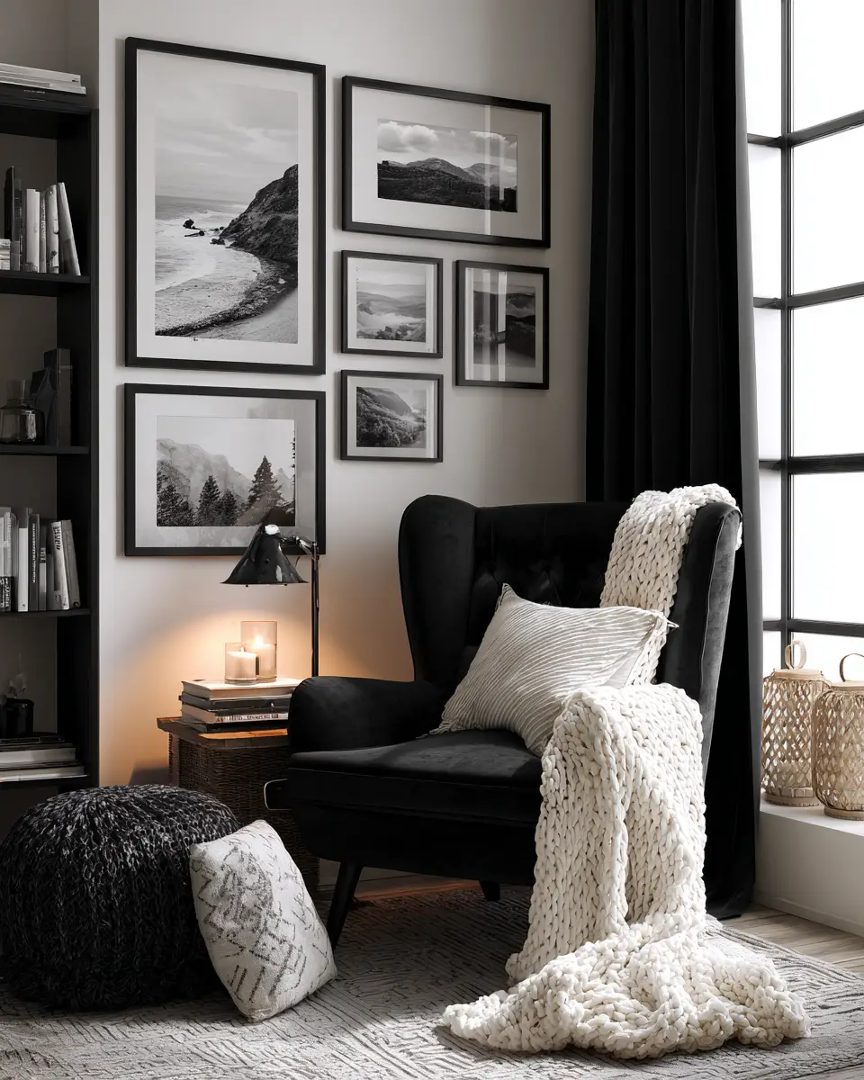 Black And White Home Office Decor Ideas